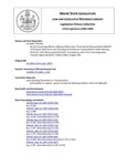 Legislative History:  An Act Concerning Maine's Highway Safety Laws (HP1284)(LD 1844)