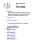 Legislative History:  Resolve, Regarding the Maine State Cultural Building in Augusta (HP1308)(LD 1876)