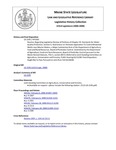 Legislative History:  Resolve, Regarding Legislative Review of Portions of Chapter 29:  Standards for Water Quality Protection, Section 5, Restrictions on Pesticide Application To Control Browntail Moths near Marine Waters, a Major Substantive Rule of the Department of Agriculture, Food and Rural Resources, Board of Pesticides Control (HP1565)(LD 2195)