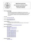 Legislative History:  Resolve, Regarding ISO New England (SP884)(LD 2254)