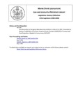 Legislative History:  Joint Resolution to Recognize Manufacturing in Maine on March 21, 2007 (HP1138)