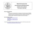 Legislative History:  Joint Resolution Recognizing Maine's Credit Unions (HP1620)