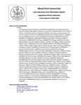 Legislative History: Joint Resolution Memorializing the United States Department of Homeland Security, Federal Emergency Management Agency to Carry Out the Modernization of the State of Maine's Flood Hazard Maps as Originally Scheduled (HP1654) by Maine State Legislature (123rd: 2006-2008)