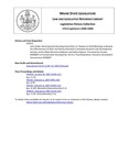 Legislative History: Joint Order, Directing Joint Standing Committee on Taxation to Hold Meetings to Review the Effectiveness of State Tax Policies Directed to Stimulate Research and Development Activity, and to Make Recommendations and Submit Report (SP131) by Maine State Legislature (123rd: 2006-2008)