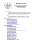 Legislative History: Joint Order, Recalling Joint Order HP 1018 from the Legislative Files (SP736) by Maine State Legislature (123rd: 2006-2008)