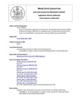 Legislative History: An Act To Amend the Legislative Term Limit Laws (HP26)(LD 31) by Maine State Legislature (124th: 2008-2010)