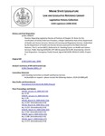 Legislative History: Resolve, Regarding Legislative Review of Portions of Chapter 33: Rules for the Certification of Family Child Care Providers, a Major Substantive Rule of the Department of Health and Human Services, Division of Licensing and Regulatory Services (HP70)(LD 80) by Maine State Legislature (124th: 2008-2010)