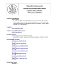 Legislative History: An Act To Amend the Charter of the Athens Standard Water District (SP50)(LD 131) by Maine State Legislature (124th: 2008-2010)