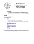 Legislative History: An Act Regarding School Consolidation (SP60)(LD 174) by Maine State Legislature (124th: 2008-2010)
