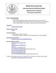 Legislative History:  An Act To Recouple Maine Estate Tax with the Federal Estate Tax (HP163)(LD 198)