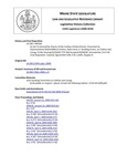 Legislative History: An Act To Amend the Charter of the Caribou Utilities District (HP165)(LD 200) by Maine State Legislature (124th: 2008-2010)