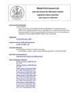 Legislative History: An Act To Increase the Availability of Solar and Wind Power (SP70)(LD 220) by Maine State Legislature (124th: 2008-2010)