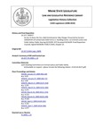 Legislative History: An Act To Raise the Fee a Bail Commissioner May Charge (SP77)(LD 227) by Maine State Legislature (124th: 2008-2010)