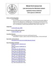 Legislative History: An Act To Expand Access to Oral Health Care (HP188)(LD 234) by Maine State Legislature (124th: 2008-2010)