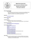 Legislative History: An Act To Repeal the Informed Growth Act (SP83)(LD 242) by Maine State Legislature (124th: 2008-2010)