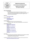 Legislative History: An Act To Establish the Health Technology Clinical Committee (HP203)(LD 257) by Maine State Legislature (124th: 2008-2010)