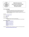 Legislative History:  An Act To Require a Regional Review of Projects That Affect Areas Outside of the Community in Which the Project Is Proposed (HP216)(LD 273)