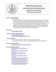 Legislative History:  Resolve, To Authorize the Department of Conservation To Place Priority on Access to Certain Prominent Water Bodies under the Land for Maine's Future Fund (SP262)(LD 687)