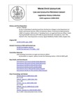 Legislative History:  An Act To Distribute Funds Received from the Racino in Bangor to the Department of Health and Human Services, Office of Substance Abuse (HP569)(LD 833)