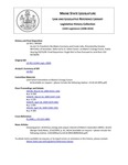 Legislative History:  An Act To Transform the Maine Economy and Create Jobs (SP360)(LD 955)