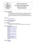 Legislative History:  An Act Concerning Mercury-added Button Cell Batteries (SP390)(LD 1026)