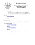 Legislative History:  An Act To Encourage Tire Recycling (HP726)(LD 1051)