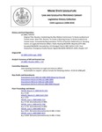 Legislative History:  Resolve, Establishing the Blue Ribbon Commission To Study Landlord and Tenant Issues (HP747)(LD 1080)