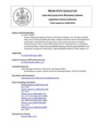 Legislative History:  Resolve, Regarding Legislative Review of Portions of Chapter 131:  The Maine Federal, State, and Local Accountability Standards, a Major Substantive Rule of the Department of Education (HP817)(LD 1178)