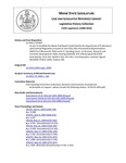 Legislative History:  An Act To Establish the Maine Fuel Board (HP1007)(LD 1455)