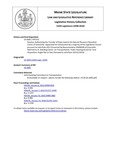 Legislative History:  Resolve, Authorizing the Transfer of State Land to the Natural Resource Education Center of Greenville (HP1132)(LD 1605)