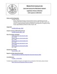 Legislative History: Resolve, Regarding Emergency Communications Services (HP1315)(LD 1828) by Maine State Legislature (124th: 2008-2010)