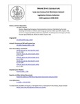 Legislative History:  Resolve, Regarding Emergency Communications Services (HP1315)(LD 1828)