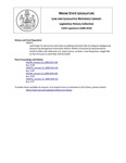 Legislative History: Joint Order to Amend the Joint Rules by Adding Joint Rule 305-A to Require Background Research by Nonpartisan Committee Staff on All Bills (HP72) by Maine State Legislature (124th: 2008-2010)