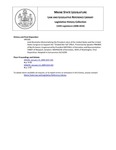 Legislative History: Joint Resolution Memorializing the President-elect of the United States and the United States Congress to Support the "Divided We Fail" Effort (HP105) by Maine State Legislature (124th: 2008-2010)