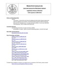 Legislative History: Joint Order to Amend the Joint Rules by Adding Joint Rule 108 to Require Agreement with the Legislative Code of Ethics (HP107) by Maine State Legislature (124th: 2008-2010)