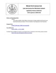 Legislative History: Joint Order Establish a Blue Ribbon Commission to Study Landlord and Tenant Issues (HP587) by Maine State Legislature (124th: 2008-2010)