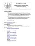 Legislative History: Joint Order To Recall L.D. 113 from the Legislative Files (HP1016) by Maine State Legislature (124th: 2008-2010)