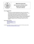 Legislative History: Joint Resolution Commending President Barack H. Obama on His Selection of the Honorable George J. Mitchell as Middle East Envoy and Urging a Just Resolution of the Israeli-Palestinian Conflict (HP1017) by Maine State Legislature (124th: 2008-2010)