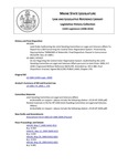 Legislative History: Joint Order Authorizing the Joint Standing Committee on Legal and Veterans Affairs To Report Out a Bill Concerning the Central Voter Registration System (HP1030) by Maine State Legislature (124th: 2008-2010)