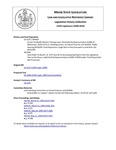 Legislative History: Joint Order To Recall L.D. 1237 and All Its Accompanying Papers from the Legislative Files to the House (HP1040) by Maine State Legislature (124th: 2008-2010)
