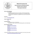 Legislative History:  An Act Concerning Maine Veterans License Plates (HP19)(LD 27)