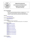 Legislative History: Resolve, To Deauthorize the Naming of the Bridge over Pattagumpus Stream (HP29)(LD 36) by Maine State Legislature (125th: 2010-2012)