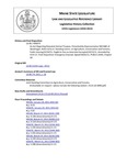 Legislative History: An Act Regarding Repeated Animal Trespass (HP75)(LD 89) by Maine State Legislature (125th: 2010-2012)