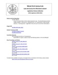 Legislative History:  An Act To Update Motor Vehicle Safety Inspection Laws (HP175)(LD 198)