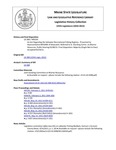 Legislative History: An Act Regarding the Saltwater Recreational Fishing Registry (HP250)(LD 308) by Maine State Legislature (125th: 2010-2012)