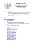 Legislative History: An Act To Improve Harbor Safety by Clarifying Requirements for Maintenance Dredging Permits (SP91)(LD 311) by Maine State Legislature (125th: 2010-2012)
