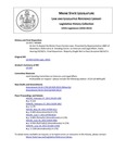 Legislative History:  An Act To Repeal the Maine Clean Election Laws (HP489)(LD 659)