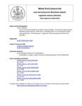 Legislative History:  An Act To Provide Funding for the Maine Gateway Bridges (HP526)(LD 697)