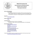 Legislative History:  An Act Relating to Political Action Committees in Maine (HP610)(LD 814)