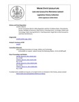 Legislative History: An Act To Examine Electric Utility Regulation and Fees To Reduce Rates (SP274)(LD 870) by Maine State Legislature (125th: 2010-2012)